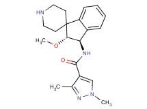 N-[rel-(2R,3R)-2-methoxy-2,3-dihydrospiro[indene-1,4'-piperidin]-3-yl]-1,3-dimethyl-1H-pyrazole-4-carboxamide hydrochloride