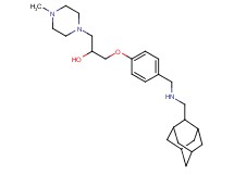 1-(4-{[(2-adamantylmethyl)amino]methyl}phenoxy)-3-(4-methyl-1-piperazinyl)-2-propanol