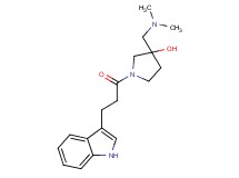 3-[(dimethylamino)methyl]-1-[3-(1H-indol-3-yl)propanoyl]-3-pyrrolidinol