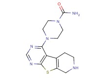 4-(5,6,7,8-tetrahydropyrido[4',3':4,5]thieno[2,3-d]pyrimidin-4-yl)piperazine-1-carboxamide