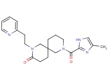 8-[(4-methyl-1H-imidazol-2-yl)carbonyl]-2-(2-pyridin-2-ylethyl)-2,8-diazaspiro[5.5]undecan-3-one