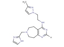 7-(1H-imidazol-2-ylmethyl)-N-[2-(3-methyl-1H-pyrazol-1-yl)ethyl]-6,7,8,9-tetrahydro-5H-pyrimido[4,5-d]azepin-4-amine