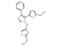 (5-{1-[(2-ethyl-1,3-thiazol-4-yl)methyl]-4-phenyl-1H-imidazol-5-yl}-2-furyl)methanol