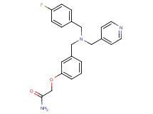 2-(3-{[(4-fluorobenzyl)(pyridin-4-ylmethyl)amino]methyl}phenoxy)acetamide