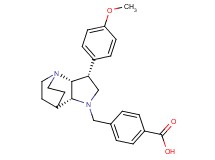 4-{[(3R*,3aR*,7aR*)-3-(4-methoxyphenyl)hexahydro-4,7-ethanopyrrolo[3,2-b]pyridin-1(2H)-yl]methyl}benzoic acid