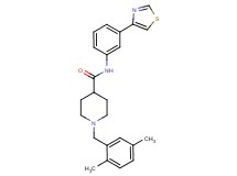 1-(2,5-dimethylbenzyl)-N-[3-(1,3-thiazol-4-yl)phenyl]-4-piperidinecarboxamide