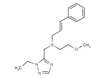 (2E)-N-[(1-ethyl-1H-1,2,4-triazol-5-yl)methyl]-N-(2-methoxyethyl)-3-phenylprop-2-en-1-amine