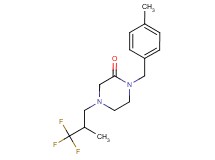 1-(4-methylbenzyl)-4-(3,3,3-trifluoro-2-methylpropyl)-2-piperazinone