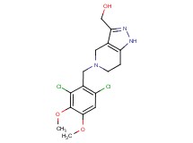 [5-(2,6-dichloro-3,4-dimethoxybenzyl)-4,5,6,7-tetrahydro-1H-pyrazolo[4,3-c]pyridin-3-yl]methanol