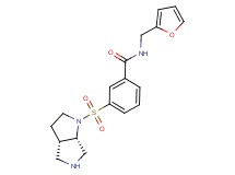 N-(2-furylmethyl)-3-[rel-(3aS,6aS)-hexahydropyrrolo[3,4-b]pyrrol-1(2H)-ylsulfonyl]benzamide hydrochloride