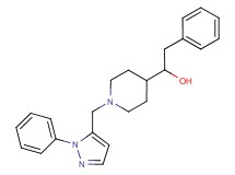 2-phenyl-1-{1-[(1-phenyl-1H-pyrazol-5-yl)methyl]-4-piperidinyl}ethanol