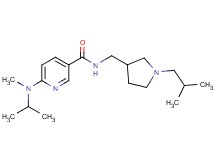 N-[(1-isobutyl-3-pyrrolidinyl)methyl]-6-[isopropyl(methyl)amino]nicotinamide