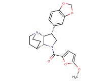 (3R*,3aR*,7aR*)-3-(1,3-benzodioxol-5-yl)-1-(5-methoxy-2-furoyl)octahydro-4,7-ethanopyrrolo[3,2-b]pyridine