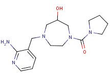1-[(2-aminopyridin-3-yl)methyl]-4-(pyrrolidin-1-ylcarbonyl)-1,4-diazepan-6-ol