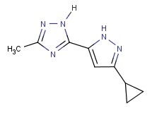 5-(3-cyclopropyl-1H-pyrazol-5-yl)-3-methyl-1H-1,2,4-triazole