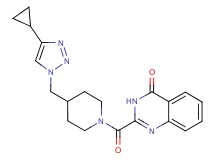 2-({4-[(4-cyclopropyl-1H-1,2,3-triazol-1-yl)methyl]piperidin-1-yl}carbonyl)quinazolin-4(3H)-one
