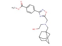 methyl 4-(5-{[(1-adamantylmethyl)(2-hydroxyethyl)amino]methyl}-1,2,4-oxadiazol-3-yl)benzoate