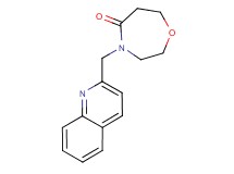 4-(quinolin-2-ylmethyl)-1,4-oxazepan-5-one