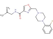 2-{[4-(2-fluorophenyl)-1-piperazinyl]methyl}-N-(2-methyl-2-propen-1-yl)-1,3-oxazole-4-carboxamide