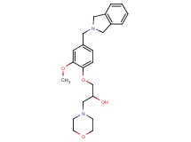1-[4-(1,3-dihydro-2H-isoindol-2-ylmethyl)-2-methoxyphenoxy]-3-morpholin-4-ylpropan-2-ol