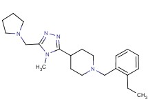 1-(2-ethylbenzyl)-4-[4-methyl-5-(pyrrolidin-1-ylmethyl)-4H-1,2,4-triazol-3-yl]piperidine