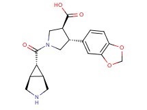 rel-(3S,4R)-1-[rel-(1R,5S,6r)-3-azabicyclo[3.1.0]hex-6-ylcarbonyl]-4-(1,3-benzodioxol-5-yl)-3-pyrrolidinecarboxylic acid hydrochloride