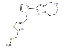 2-[1-({2-[(methylthio)methyl]-1,3-thiazol-4-yl}methyl)-1H-imidazol-2-yl]-5,6,7,8-tetrahydro-4H-pyrazolo[1,5-a][1,4]diazepine hydrochloride