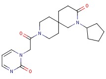 2-cyclopentyl-9-[(2-oxopyrimidin-1(2H)-yl)acetyl]-2,9-diazaspiro[5.5]undecan-3-one