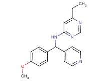 6-ethyl-N-[(4-methoxyphenyl)(pyridin-4-yl)methyl]pyrimidin-4-amine