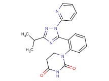 1-[2-(3-isopropyl-1-pyridin-2-yl-1H-1,2,4-triazol-5-yl)phenyl]dihydropyrimidine-2,4(1H,3H)-dione
