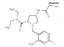 (4S)-N,N-diethyl-1-(4-fluoro-2-methylbenzyl)-4-(glycoloylamino)-L-prolinamide
