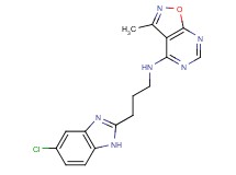 N-[3-(5-chloro-1H-benzimidazol-2-yl)propyl]-3-methylisoxazolo[5,4-d]pyrimidin-4-amine