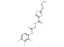 N-{2-oxo-2-[(2,3,4-trifluorophenyl)amino]ethyl}-2-propyl-1,3-thiazole-4-carboxamide