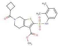 methyl 6-(cyclobutylcarbonyl)-2-{[(2,3-dimethylphenyl)amino]sulfonyl}-4,5,6,7-tetrahydrothieno[2,3-c]pyridine-3-carboxylate