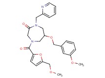 6-[(3-methoxybenzyl)oxy]-4-[5-(methoxymethyl)-2-furoyl]-1-(2-pyridinylmethyl)-1,4-diazepan-2-one