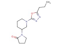 1-[1-(5-propyl-1,3,4-oxadiazol-2-yl)piperidin-3-yl]pyrrolidin-2-one
