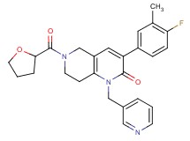 3-(4-fluoro-3-methylphenyl)-1-(3-pyridinylmethyl)-6-(tetrahydro-2-furanylcarbonyl)-5,6,7,8-tetrahydro-1,6-naphthyridin-2(1H)-one