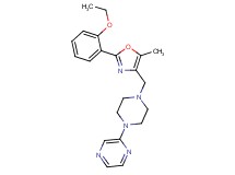 2-(4-{[2-(2-ethoxyphenyl)-5-methyl-1,3-oxazol-4-yl]methyl}-1-piperazinyl)pyrazine