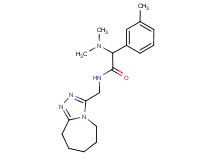 2-(dimethylamino)-2-(3-methylphenyl)-N-(6,7,8,9-tetrahydro-5H-[1,2,4]triazolo[4,3-a]azepin-3-ylmethyl)acetamide
