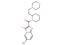 3-fluoro-6-methyl-2-({2-[2-(4-morpholinyl)ethyl]-1-piperidinyl}carbonyl)imidazo[1,2-a]pyridine