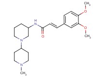 (2E)-3-(3,4-dimethoxyphenyl)-N-(1'-methyl-1,4'-bipiperidin-3-yl)acrylamide