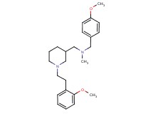 (4-methoxybenzyl)({1-[2-(2-methoxyphenyl)ethyl]-3-piperidinyl}methyl)methylamine