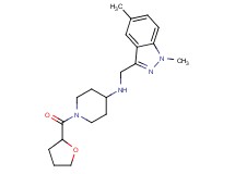N-[(1,5-dimethyl-1H-indazol-3-yl)methyl]-1-(tetrahydrofuran-2-ylcarbonyl)piperidin-4-amine