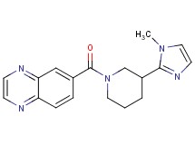 6-{[3-(1-methyl-1H-imidazol-2-yl)-1-piperidinyl]carbonyl}quinoxaline