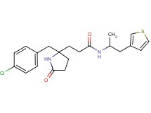 3-[2-(4-chlorobenzyl)-5-oxo-2-pyrrolidinyl]-N-[1-methyl-2-(3-thienyl)ethyl]propanamide