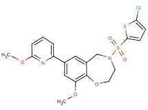 4-[(5-chloro-2-thienyl)sulfonyl]-9-methoxy-7-(6-methoxy-2-pyridinyl)-2,3,4,5-tetrahydro-1,4-benzoxazepine