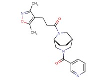 (1S*,5R*)-6-[3-(3,5-dimethylisoxazol-4-yl)propanoyl]-3-(pyridin-3-ylcarbonyl)-3,6-diazabicyclo[3.2.2]nonane