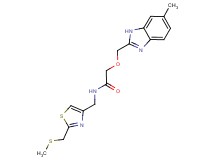 2-[(6-methyl-1H-benzimidazol-2-yl)methoxy]-N-({2-[(methylthio)methyl]-1,3-thiazol-4-yl}methyl)acetamide