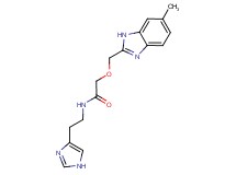 N-[2-(1H-imidazol-4-yl)ethyl]-2-[(6-methyl-1H-benzimidazol-2-yl)methoxy]acetamide