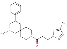 2-methyl-9-[3-(4-methyl-1H-pyrazol-1-yl)propanoyl]-4-phenyl-2,9-diazaspiro[5.5]undecane